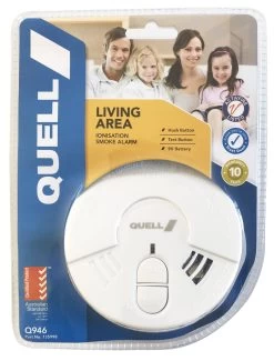 Quell Smoke Alarm 9V With Hush