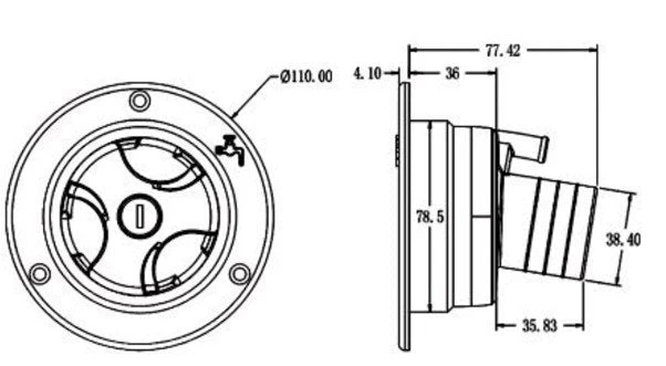 Water Filler Lockable Black - Image 2