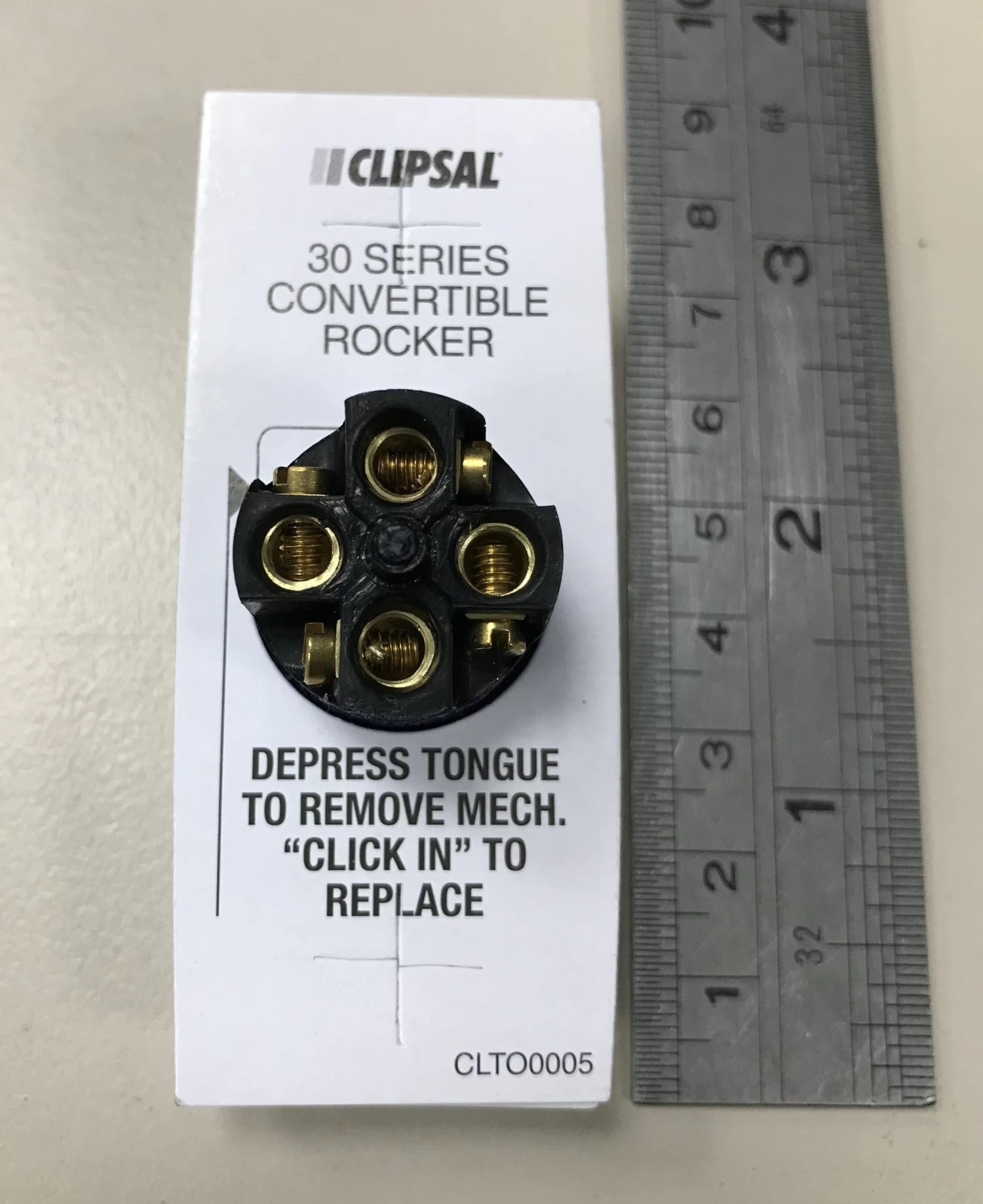 White Double Pole Arch Switch 10A (30D) - Image 3