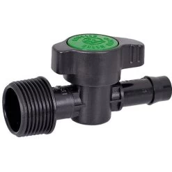 Green Valve Tap Threaded 3/4"BSP X 13mm