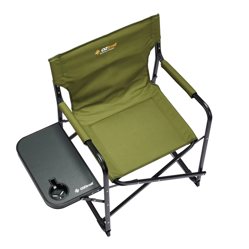 Oztrail Directors Classic Chair With Side Table - Image 2