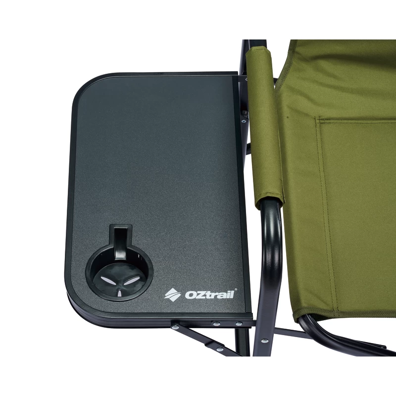 Oztrail Directors Classic Chair With Side Table - Image 3