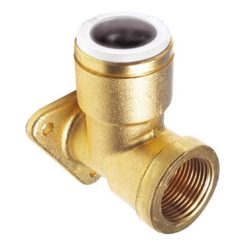 John Guest Backplate Elbow 15mm X 1/2"