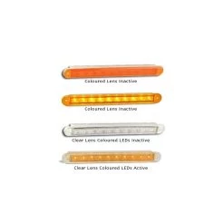 LED Autolamps 235 Series 12V LED Rear Indicator Lamp Coloured Lens - Amber