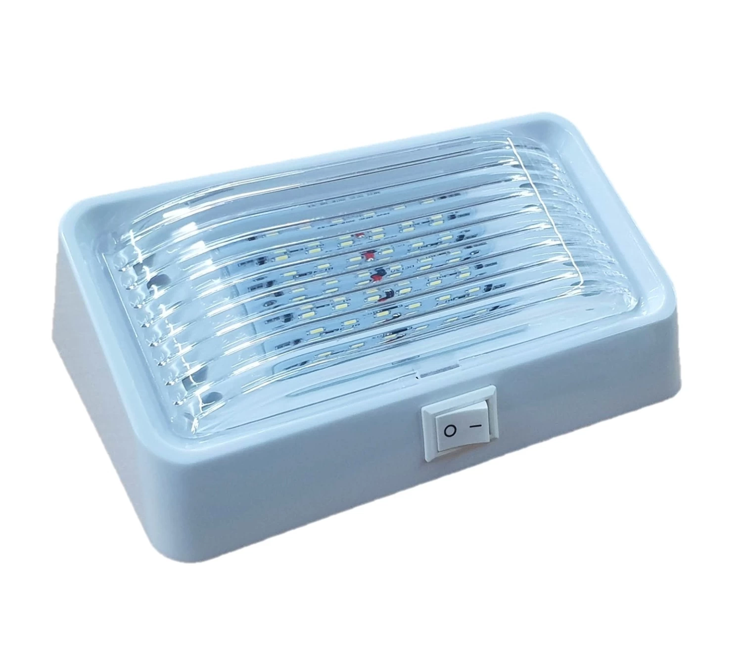 12V LED Annex Light With Switch Clear Lens