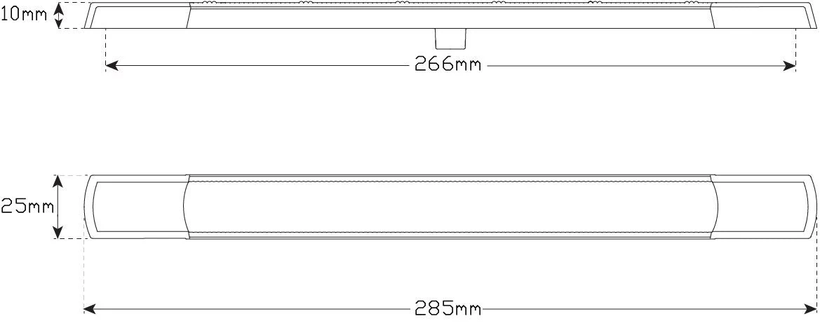 LED Autolamps 285 Series 12V LED Stop/Tail Lamp - Clear Lens - Image 2