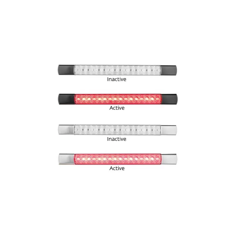 LED Autolamps 285 Series 12V LED Stop/Tail Lamp - Clear Lens