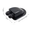 Cable Entry Box 2 X Cable Glands Black