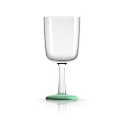 Tritan Wine Glass - Green Glowindark Nonslip Base 300ml