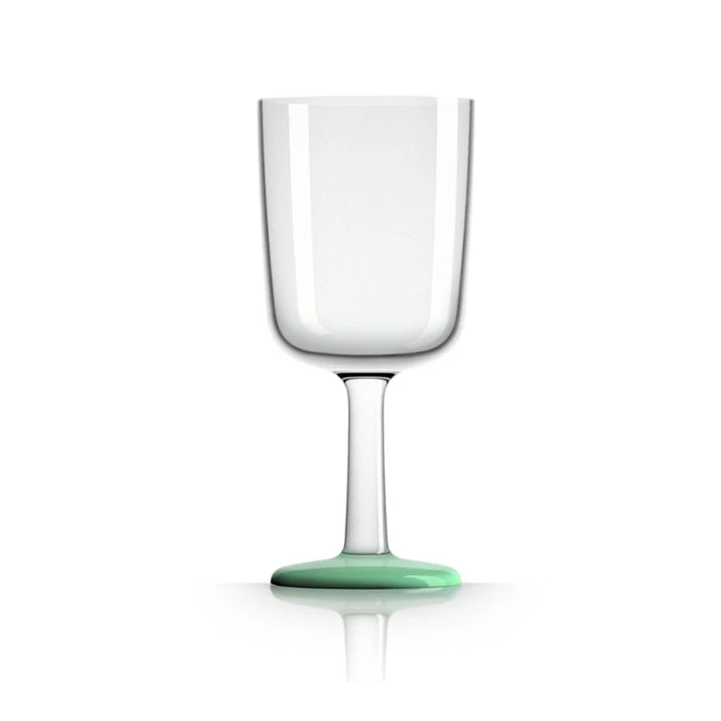 Tritan Wine Glass - Green Glowindark Nonslip Base 300ml