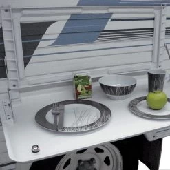 Coast RV Picnic Table With Backing Plate White