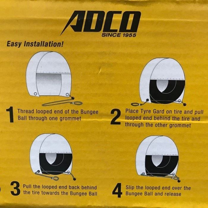 Adco Tyre Guard White 27"-29" 2 Pk - Image 2