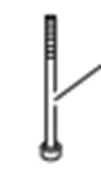 Extra Long Bolt (160mm) - Suit Dometic Ibis 4 / Harrier Lite / Harrier Plus Air Conditioners