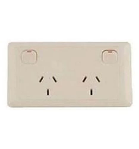 CMS Power Outlet Double Beige. J16.2BG
