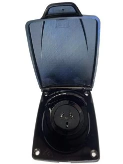 CMS 10AMP Outlet Double Pole Autoswitch Socket Black. JOL10BK