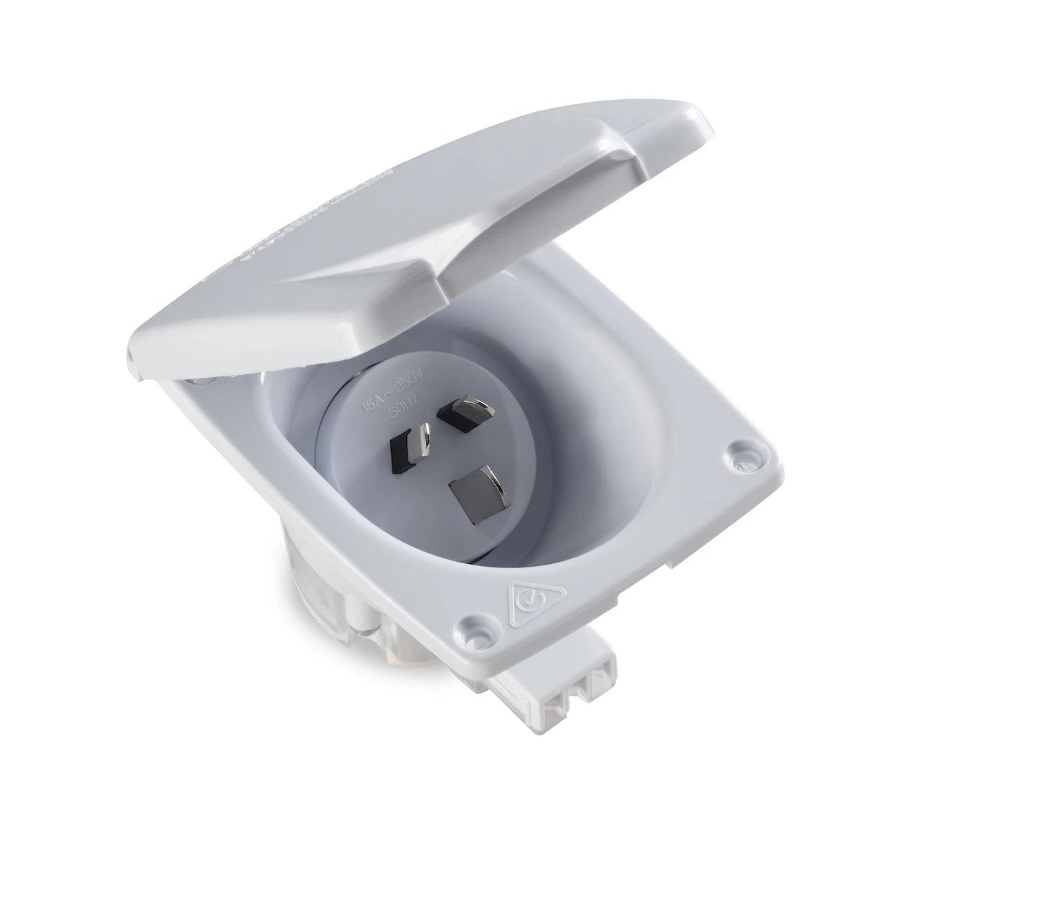 CMS 15AMP Plug Power Inlet White. JIL15 WT
