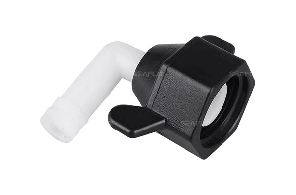 Seaflo 51 Series 1/2" NPT F X 3/8" Hose Barb 90 Degree