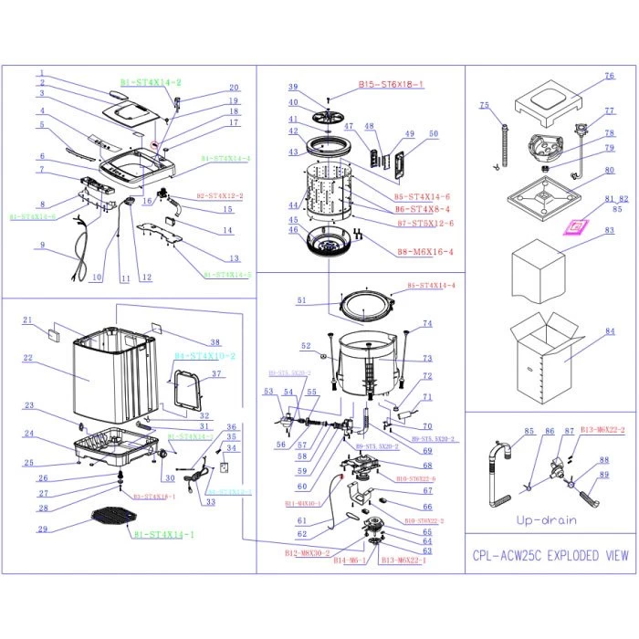 Sphere W/M Lint Filter Kit #47-50 T/S Cpl-Acw25C. G266-304-1 To 4 - Image 4