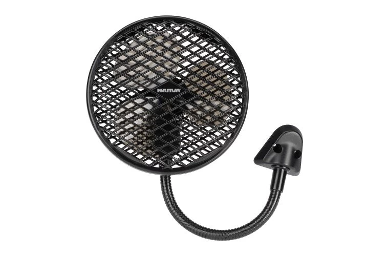 Narva 12V Fan On Flexible Arm High/Low Speed
