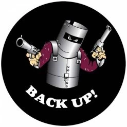 Bushranger Caravan Spare Wheel Cover Back Up Ned Kelly Style 600 - 660mm