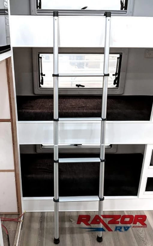 Aluminium Bunk Bed 4 Step Ladder 150kg Rated - Image 2