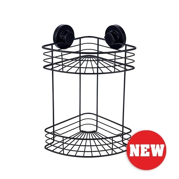 Instaloc Black 2 Tier Corner Basket