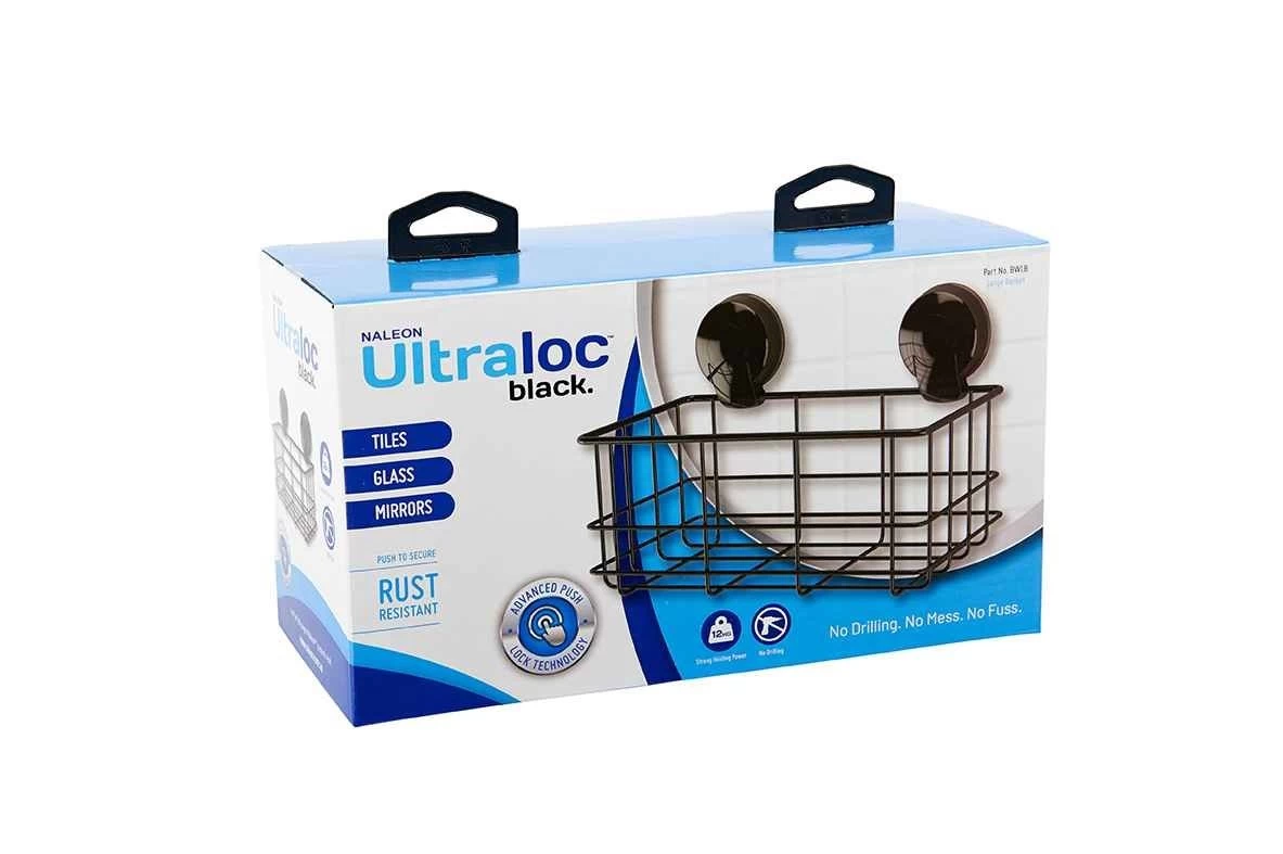 Naleon Ultraloc Black Large Rectangular Basket