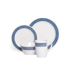 Melamine Set 16 Pc Blue Moon