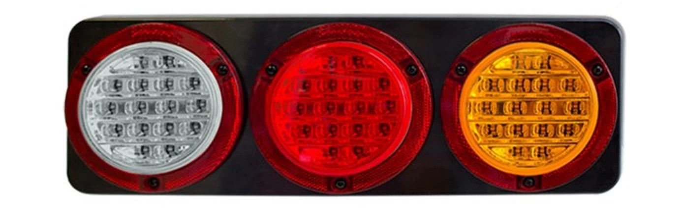 CRL350 Series Combination LED Lamp Stop/Tail/Ind/Reverse 9-33V - Black Base