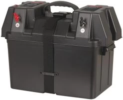 Powertech Battery Box With Voltmeter And USB Charge