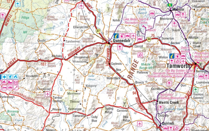 Hema Outback New South Wales Map - Broken Hill To Tamworth - Image 4