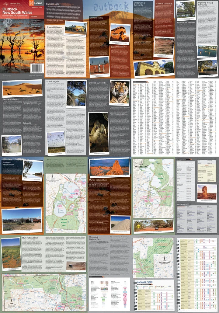 Hema Outback New South Wales Map - Broken Hill To Tamworth - Image 2