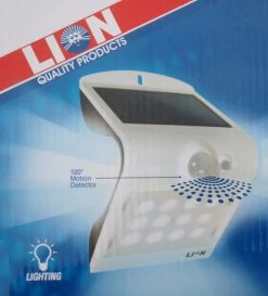 Lion Solar Motion Activated LED Sensor Light
