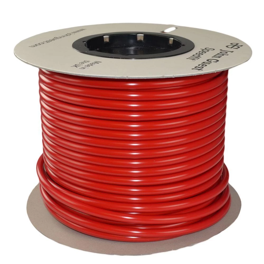 John Guest 12mm Water Semi Rigid Tube Red Per Mtr