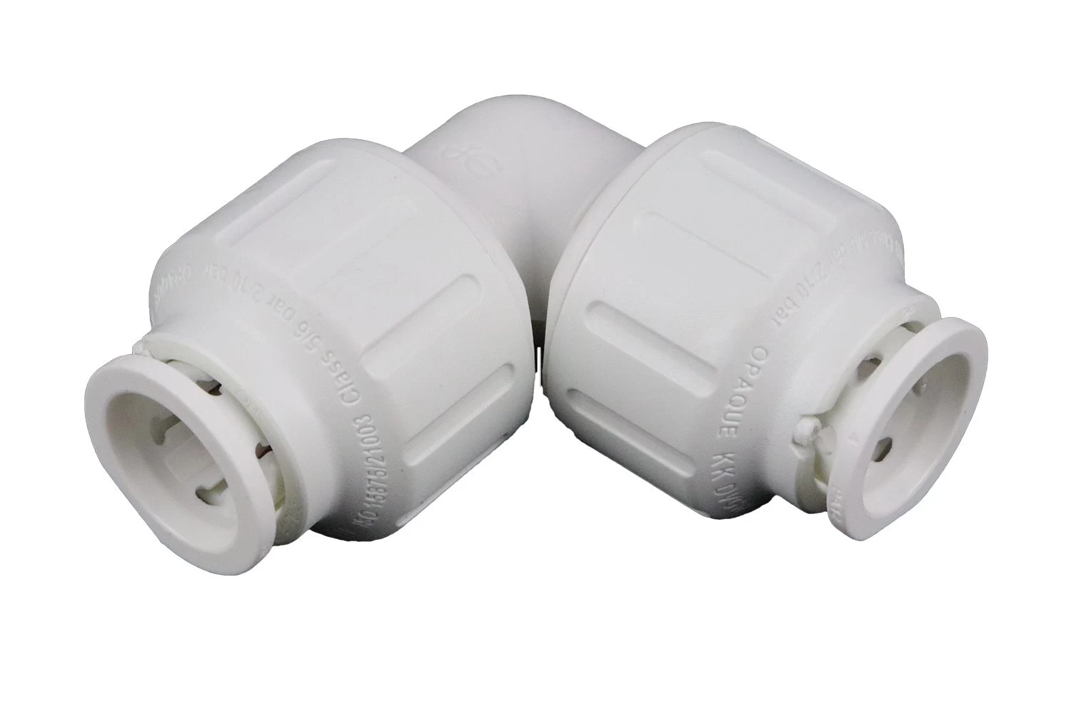 John Guest 12mm Equal Elbow Joiner Twist & Lock Water Mark