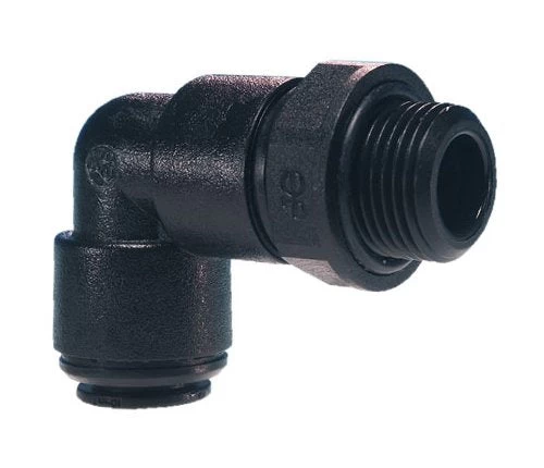 John Guest Swivel Elbow 12mm Tube 3/8" Thread BSP