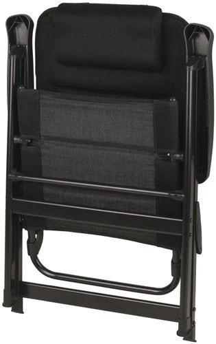 Black Folding Camping Chair With Removeable Pillow - Image 2