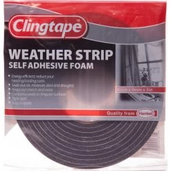 Weather Strip White 6mmx9mmx5M