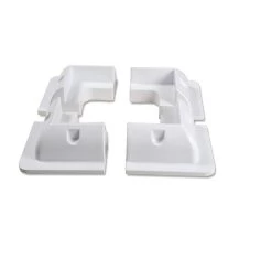 Solar Panel Corner Brackets White 4 Pk