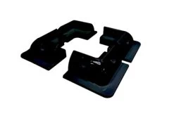 Solar Panel Corner Brackets Black 4 Pk