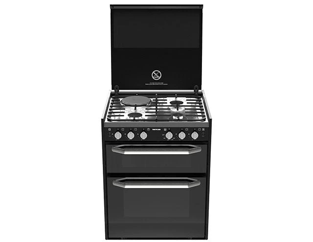 Thetford K1520 Combination Cooker - Dual Fuel - Fan Forced Oven 3 Gas + 1 Elec Cooktop + Grill