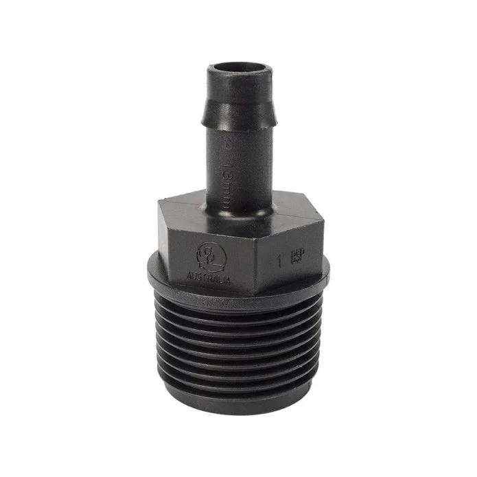 Poly Hose Tail - 25 M.BSP X 13 Barb