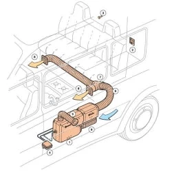Truma Varioheat Eco Heater With Black Cowl - Gas - Image 3