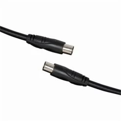 TV Coaxial Plug To Coaxial Plug Cable 5M Black
