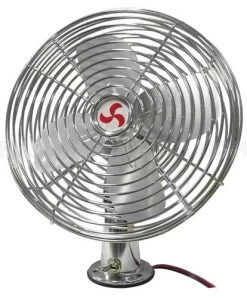 Drive By Haigh 12V Oscillating Fan 8" Chrome