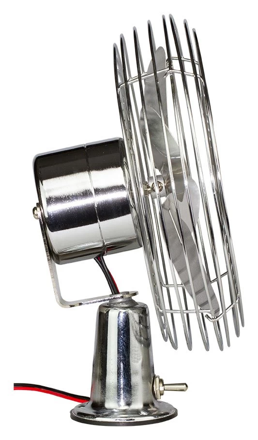 Drive By Haigh 12V Oscillating Fan 8" Chrome - Image 2