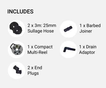 25mm Sullage Hose 6M On Compact Multi Reel - Image 2