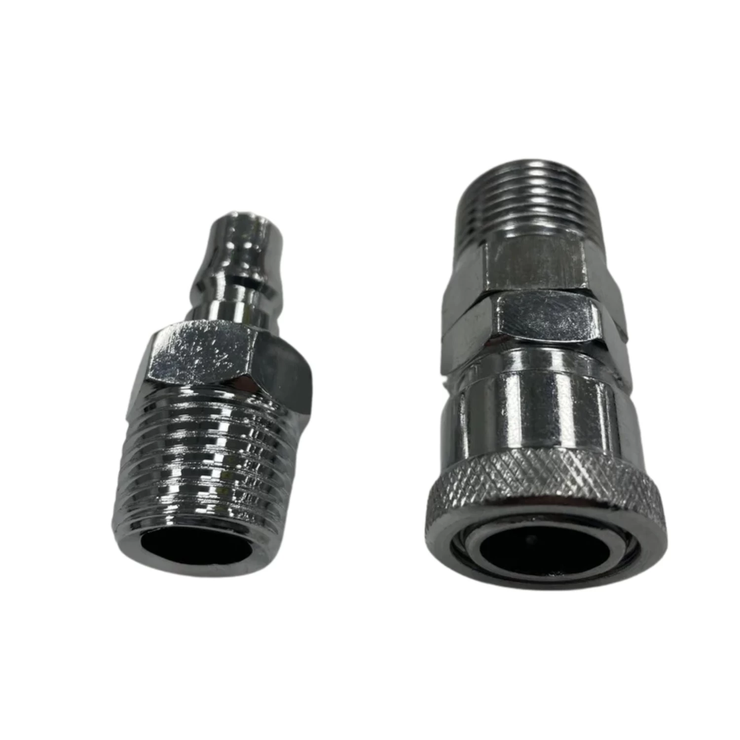 Coupler 1/2" BSPT Plated Steel
