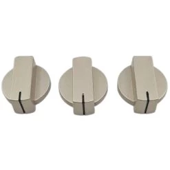 Thetford Straight Knob - Matt Nickel (3Pk) Replacement