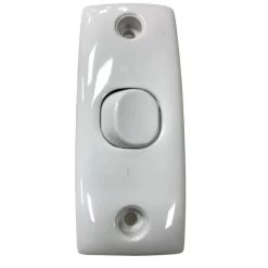 White Double Pole Arch Switch 10A (30D)